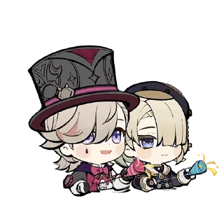 Стикер Танцующие звери и пёстрые воздушные змеи: Genshin Impact - 7