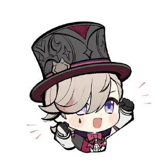 Стикер Танцующие звери и пёстрые воздушные змеи: Genshin Impact - 11