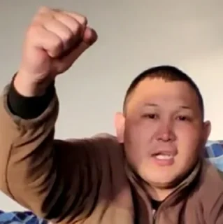 Sticker дикий данияр чорни тигр @naklzz @Otmorozokkairat - 1