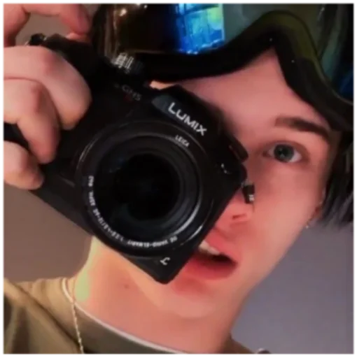 Человек камеры и оптика линза