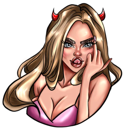 человеческое лицо женщина мультфильм