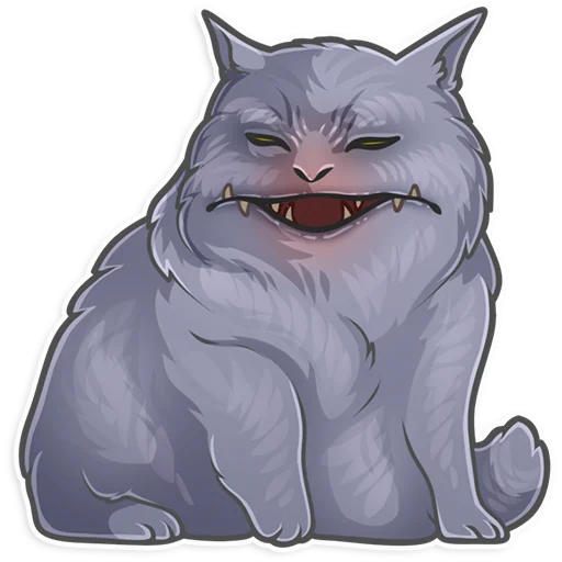 кошка эскиз мультфильм