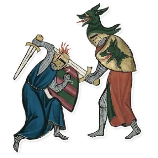 Стикер Dark medieval fun - 11