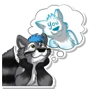 Sticker Dash Raccoon - 5