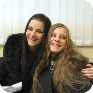 Sticker Даша из папиных дочек 🖤 - 0