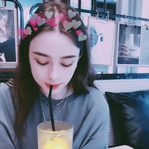 person human face soft drink