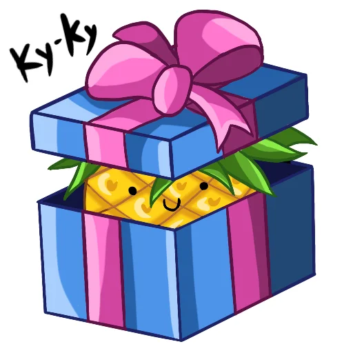 Стикер Ананасики - 9