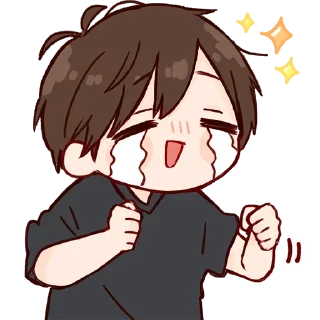 Sticker Дэйс-кун @nyasticks - 6