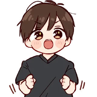 Sticker Дэйс-кун @nyasticks - 4