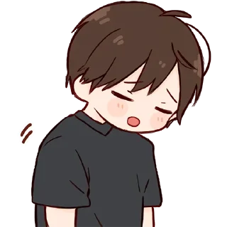 Sticker Дэйс-кун @nyasticks - 8