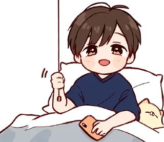 Sticker Дэйс-кун @nyasticks - 9