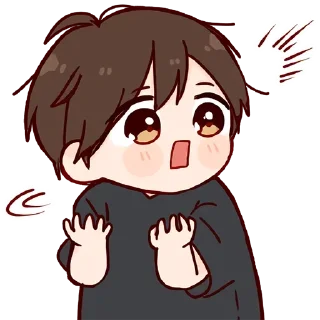 Sticker Дэйс-кун @nyasticks - 1