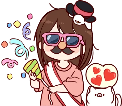 Стикер Дэйс–тян @nyasticks - 11