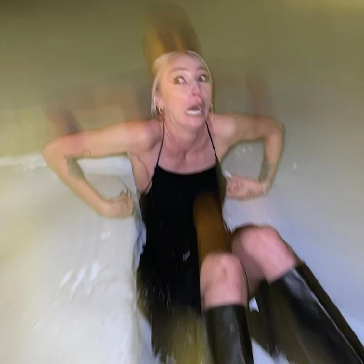 person wall human face