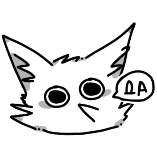 кошка эскиз животное