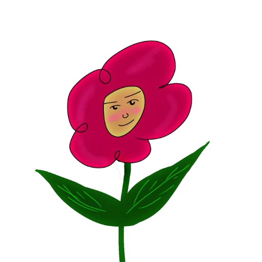 Sticker Цветок Гена - 4