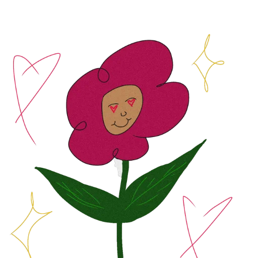 Sticker Цветок Гена - 2