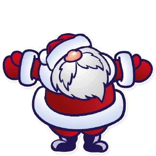 Sticker Дед Мороз @gorodnaholste - 0