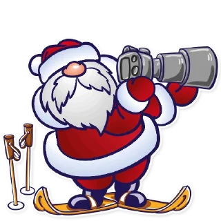 Sticker Дед Мороз @gorodnaholste - 8