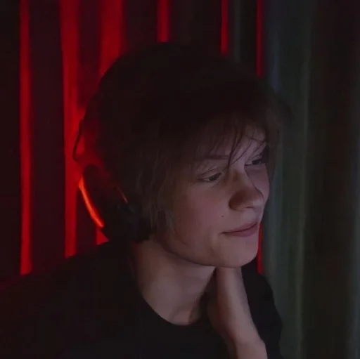 person human face lip