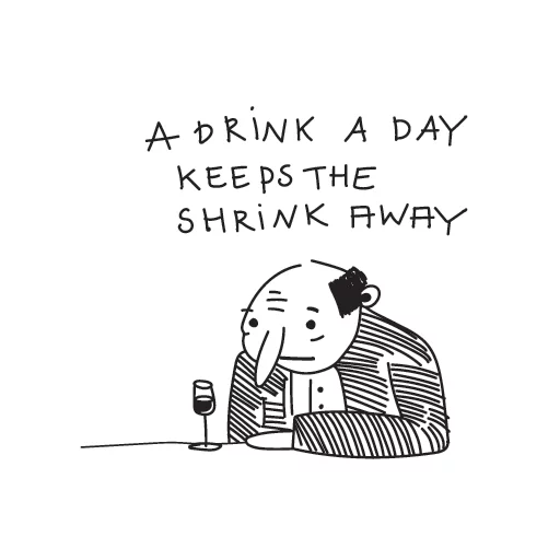 text cartoon drawing