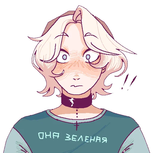 cartoon illustration human face