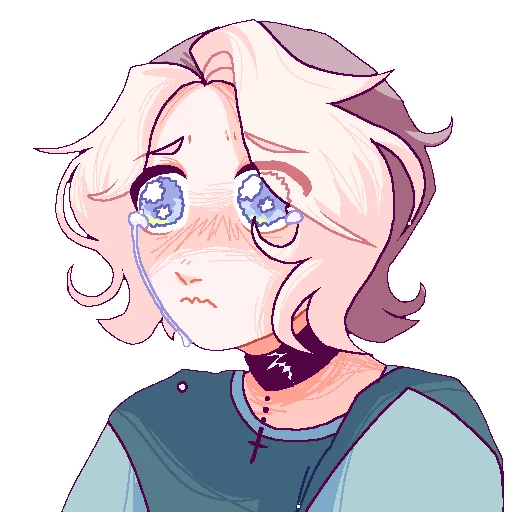 anime illustration human face