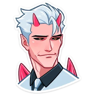 Sticker Демон и Ангелица @Nyasticks - 8