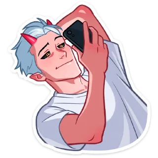 Sticker Демон и Ангелица @Nyasticks - 11