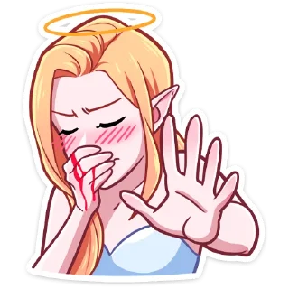 Sticker Демон и Ангелица @Nyasticks - 4