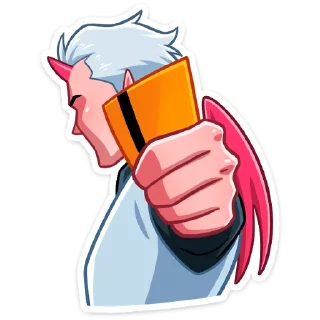 Sticker Демон и Ангелица @Nyasticks - 3