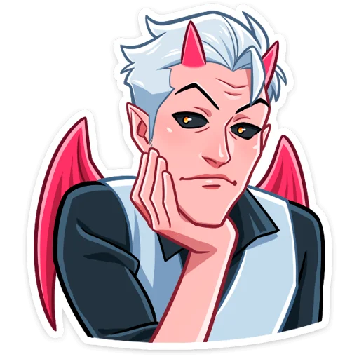 Стикер Демон @nyasticks - 4