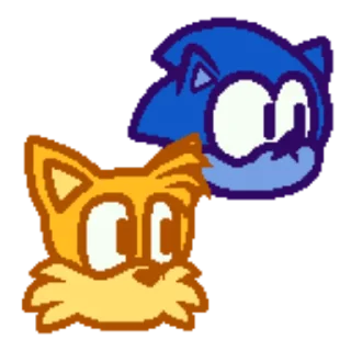 Стикер Соник и Тейлз (@kakashki21) - 9