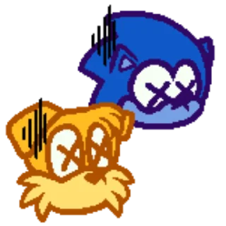 Стикер Соник и Тейлз (@kakashki21) - 6