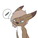 Sticker Just depressed fennec - 3