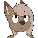 Sticker Just depressed fennec - 1