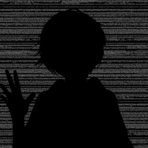 silhouette black black and white