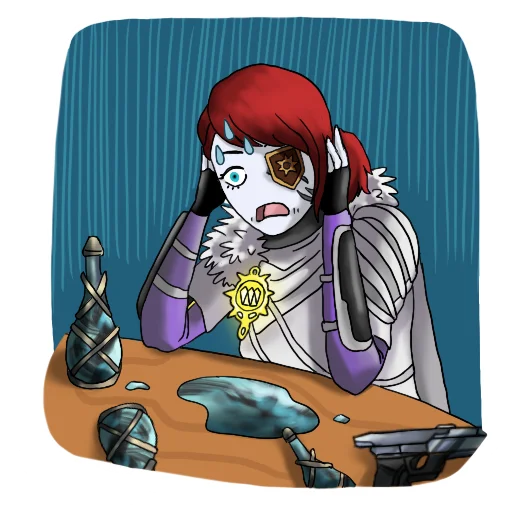 Sticker Destiny 2 Red Caffeine pack - 3