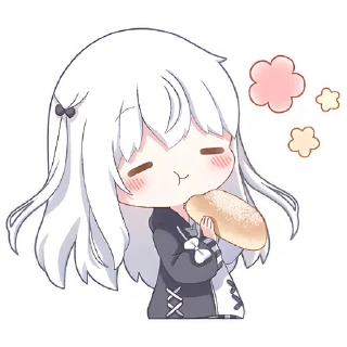 Sticker Девочка Инь-Янь @nyasticks - 0