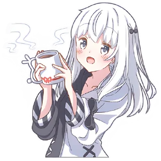 Sticker Девочка Инь-Янь @nyasticks - 1