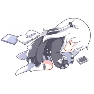 Sticker Девочка Инь-Янь @nyasticks - 5