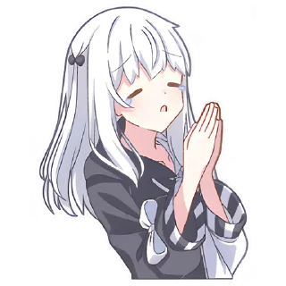 Sticker Девочка Инь-Янь @nyasticks - 6