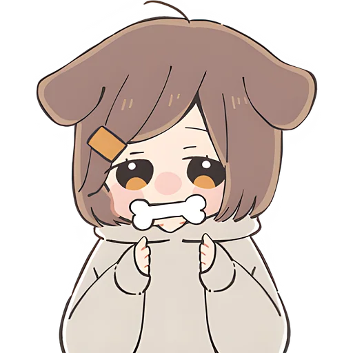 Sticker Девочка пёсик @Nyasticks - 11