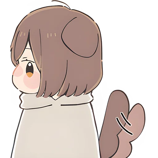 Sticker Девочка пёсик @Nyasticks - 8