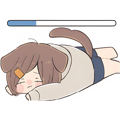 Sticker Девочка пёсик @Nyasticks - 2