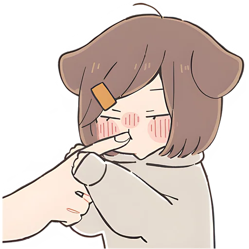 Sticker Девочка пёсик @Nyasticks - 0