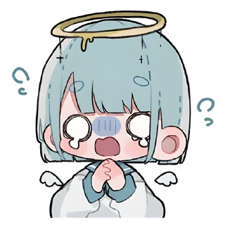 Sticker Девочки ангелы @nyasticks - 1