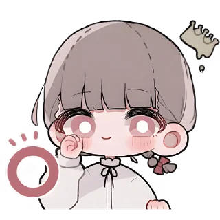 Sticker Девочки ангелы @nyasticks - 0