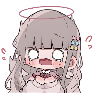 Sticker Девочки ангелы @nyasticks - 4