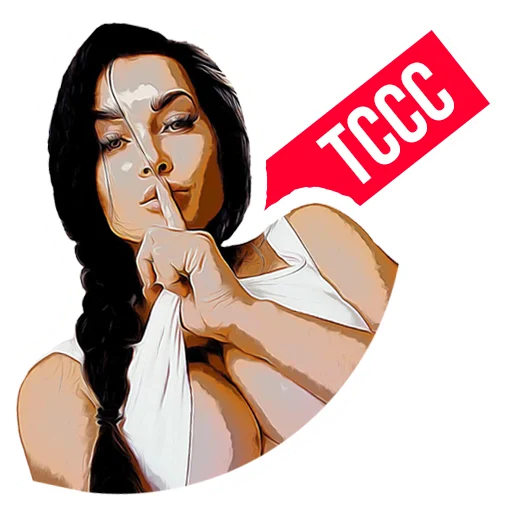 Sticker @Devskar / Девочка с каре - 9